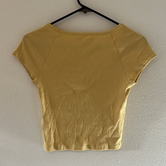 Madewell Brightside Rib Square Neckline Tee NWT - Picture 4 of 4